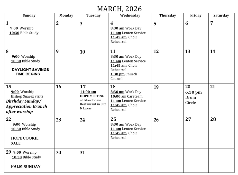 March 2026